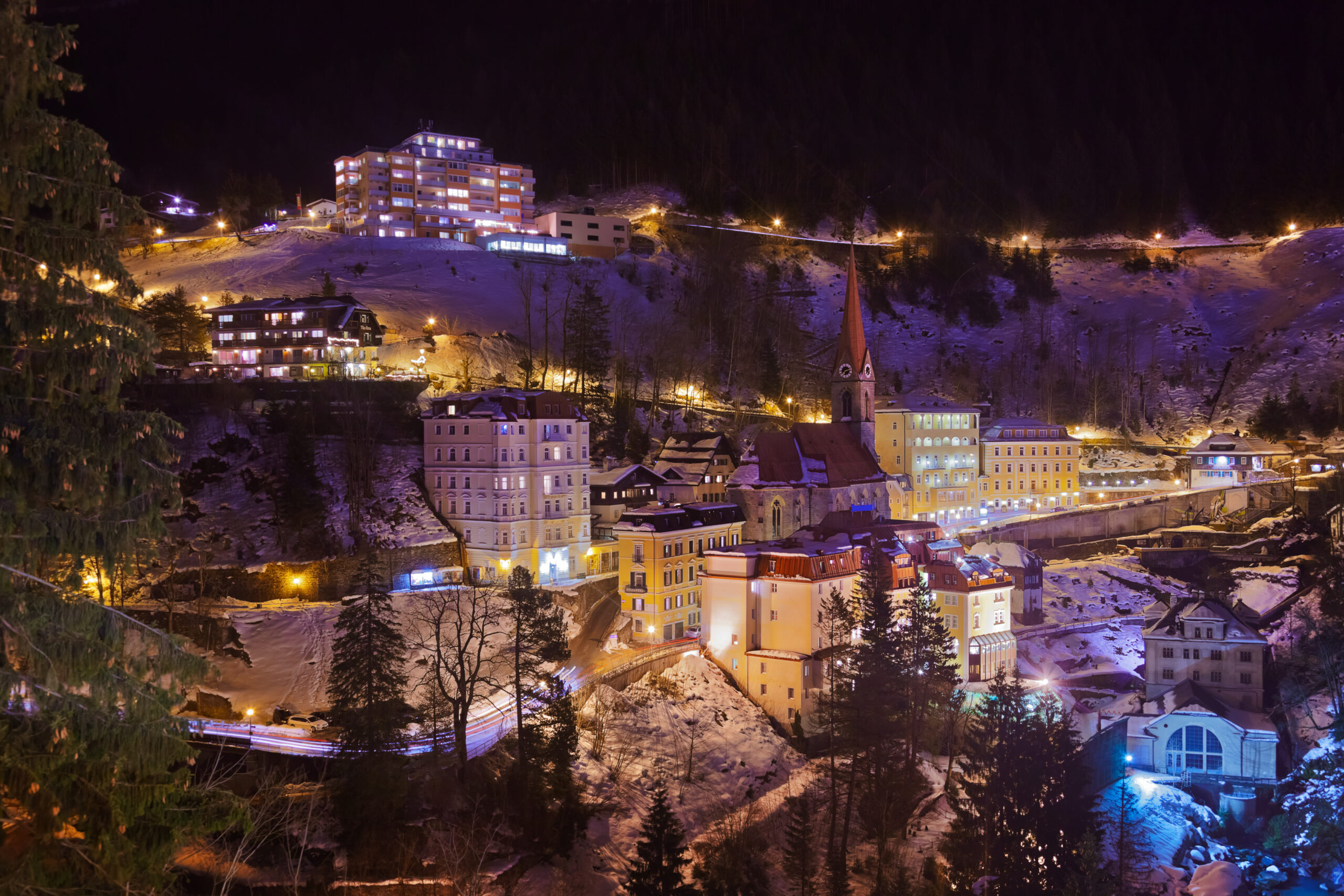 Mountains ski resort Bad Gastein Austria